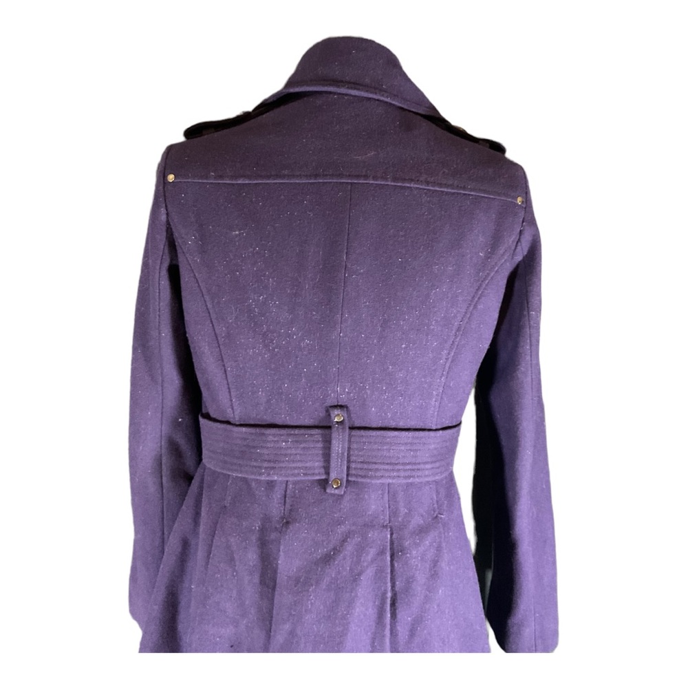 Miss Sixty M60 Purple Wool Coat Size S - Picture 5 of 7
